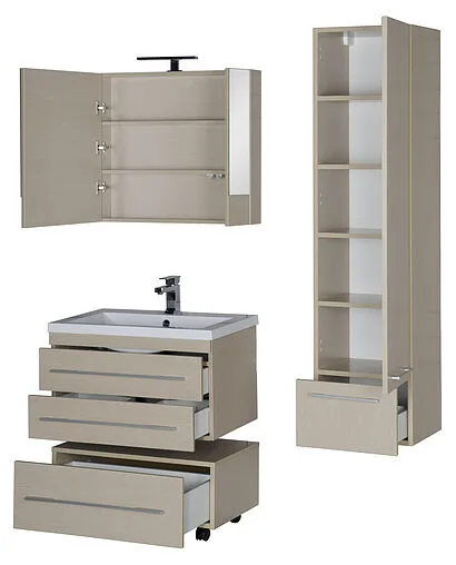 Шкаф-зеркало Aquanet Нота 75 L светлый дуб 00158857