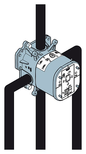 Скрытая часть смесителя для ванны и душа Grohe Rapido E 35501000 Скрытая часть смесителя для ванны и душа Grohe Rapido E 35501000