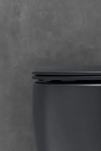 Унитаз подвесной безободковый Allen Brau Fantasy черный матовый 4.11004.31