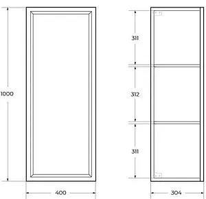 Шкаф Cezares GIUBILEO 40 Bianco Lucido GIUBILEO-1000-1A-SC-BL, 2