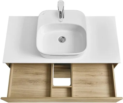 Тумба-умывальник подвесная Aquaton Либерти 100 дуб эльвезия 1A2796K4LY010