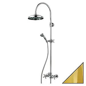 Душевая система со смесителем для душа Bossini Retro золото L01526.021 Душевая система со смесителем для душа Bossini Retro золото L01526.021, 1