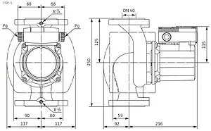Насос циркуляционный Wilo TOP-S 40/10-DM 2165525 Насос циркуляционный Wilo TOP-S 40/10-DM 2165525, 2