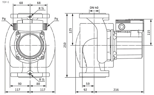 Насос циркуляционный Wilo TOP-S 40/10-DM 2165525 Насос циркуляционный Wilo TOP-S 40/10-DM 2165525