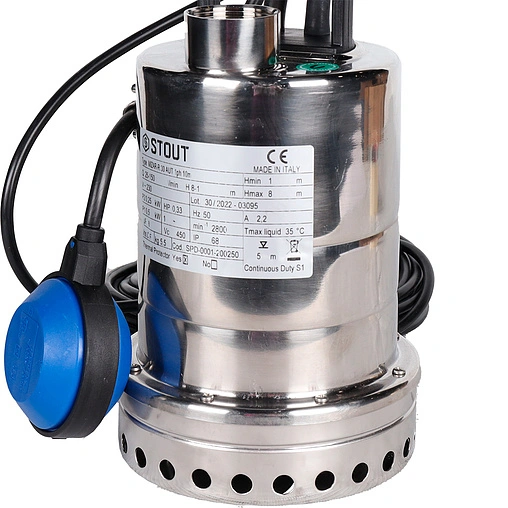 Насос дренажный Q=9м³/ч H=8м Stout SPD-0001-200250