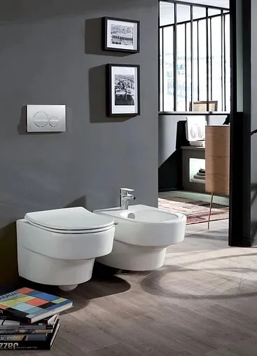 Комплект 6 в 1 Jacob Delafon Odeon Rive Gauche EDR103-CP с кнопкой E36496-CP хром глянцевый