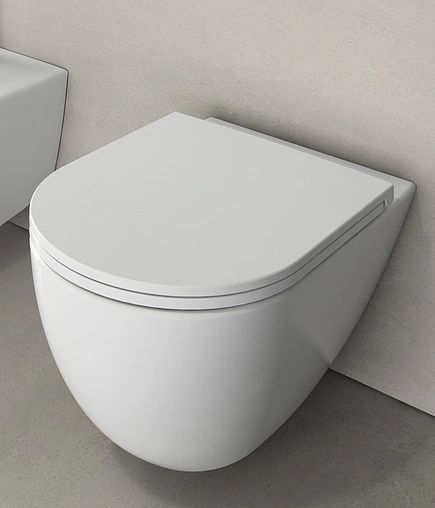 Крышка-сиденье для унитаза с микролифтом ISVEA F50 белый 40KF0200I-S Крышка-сиденье для унитаза с микролифтом ISVEA F50 белый 40KF0200I-S