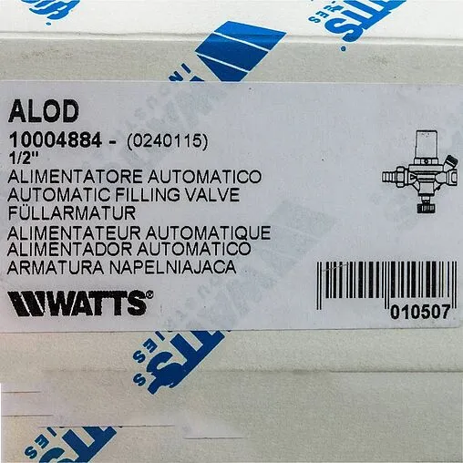 Клапан подпиточный ½&quot; WATTS ALIMAT ALOD 10004884