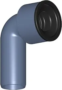 Отвод сифонный бесшумный D=32мм x 1¼" Poloplast POLO-KAL NG P2360 Отвод сифонный бесшумный D=32мм x 1¼" Poloplast POLO-KAL NG P2360, 1