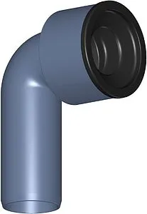 Отвод сифонный бесшумный D=40мм x 1¼" Poloplast POLO-KAL NG P2361 Отвод сифонный бесшумный D=40мм x 1¼" Poloplast POLO-KAL NG P2361, 1