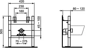 Инсталляция для биде Ideal Standard Prosys R015967 Инсталляция для биде Ideal Standard Prosys R015967, 2