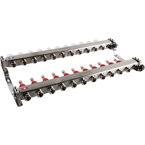 Группа коллекторная с расходомерами 11 отводов 1"в/в x ¾"ек Rommer RMS-1201-000011