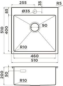 Мойка кухонная Omoikiri Akisame 51-LG светлое золото 4973439 Мойка кухонная Omoikiri Akisame 51-LG светлое золото 4973439, 2