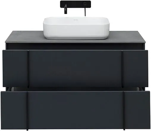 Тумба-умывальник подвесная Allen Brau Reality 100 антрацит 1.32007.AM+