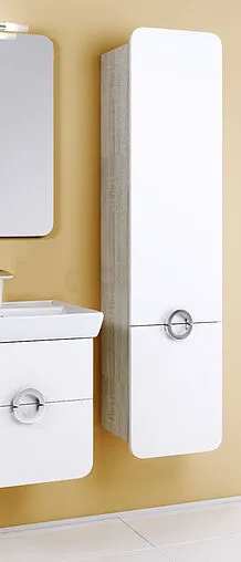 Шкаф-пенал подвесной Aqwella Alicante 40 R белый/дуб седой Alic.05.04/R/Gray