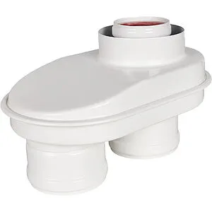 Адаптер разделительный Ø 60/100 x 80/80мм (алюм.) Rommer RCA-8080-240002, 1