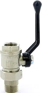 Кран шаровый с американкой ½"в x ½"н Bugatti New Jersey 09200003, 1