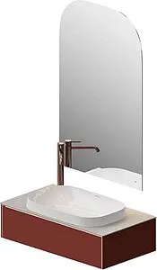 Тумба-умывальник подвесная Kerama Marazzi Magica 90 венецианский красный матовый MA.90.1\VR.M+MA.wbi.65+, 5