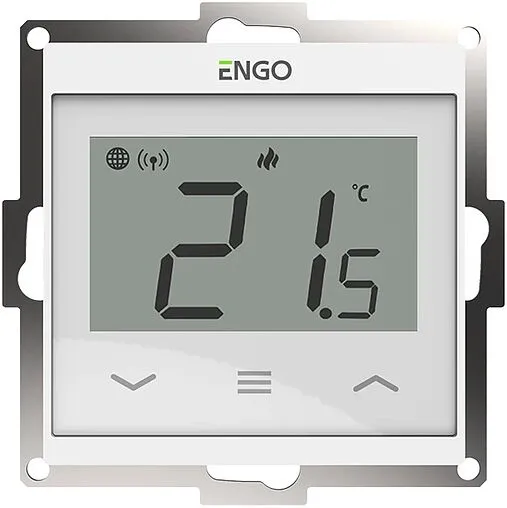 Проводной комнатный терморегулятор Wi-Fi ENGO белый E55-W