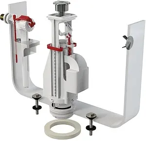 Комплект арматуры для бачка двухрежимный ½" латунь боковой AlcaPlast SA08K ½" Комплект арматуры для бачка двухрежимный ½" латунь боковой AlcaPlast SA08K ½", 1