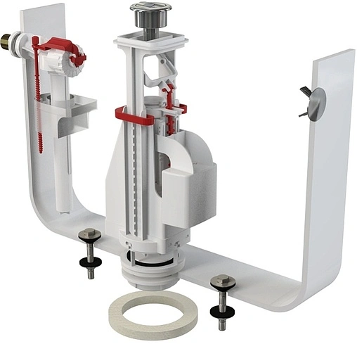 Комплект арматуры для бачка двухрежимный ½&quot; латунь боковой AlcaPlast SA08K ½&quot;