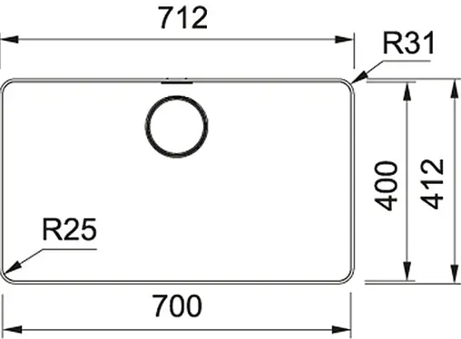 Мойка кухонная Franke Mythos MYX 210-70 нержавеющая сталь 127.0603.541 Мойка кухонная Franke Mythos MYX 210-70 нержавеющая сталь 127.0603.541