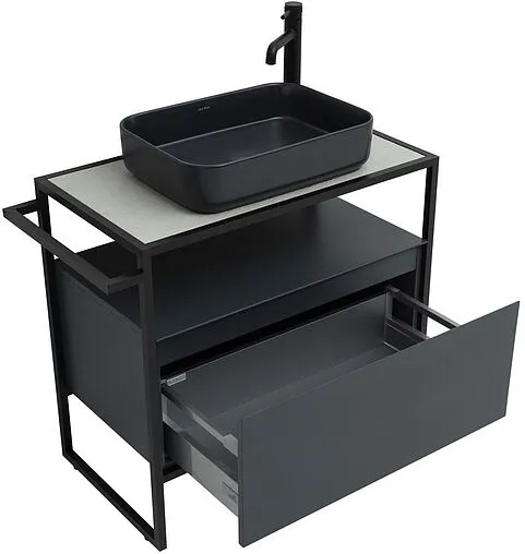 Тумба-умывальник напольная Allen Brau Priority 80 антрацит 1.31002.AM+