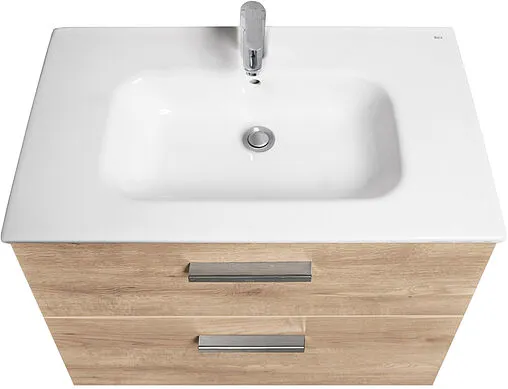 Тумба под умывальник подвесная Roca Victoria 80 орех A857470517