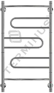Полотенцесушитель электрический лесенка Terminus Твист П5 901х530 полированная сталь 4660059580227, 1