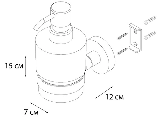 Дозатор для жидкого мыла Fixsen Modern сатин FX-51512