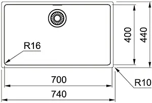Мойка кухонная Franke Maris MRX 110-40 нержавеющая сталь 122.0543.995 Мойка кухонная Franke Maris MRX 110-40 нержавеющая сталь 122.0543.995, 2