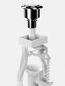 Комплект арматуры для бачка однорежимный ½&quot; пластик боковой BERGES Eko 12 030412, 4