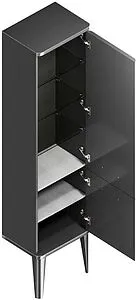 Шкаф-пенал Kerama Marazzi Pompei 43 чёрный глянц PO.N.150\BLK, 5