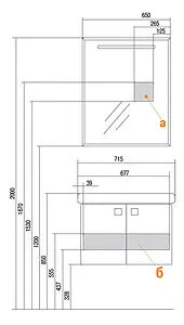 Зеркало с подсветкой Aquaton Оптима 65 1A127002OP010 Зеркало с подсветкой Aquaton Оптима 65 1A127002OP010, 2
