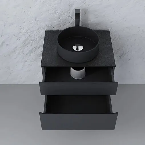 Тумба-умывальник подвесная Raval Decent 60 антрацит Dec.01.60/A/RL