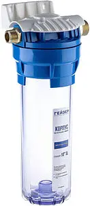 Корпус фильтра ½&quot;н x ¾&quot;н Slim Line 10&quot; Гейзер 1 П (Иней) 50533, 1