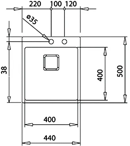 Мойка кухонная Teka ForLinea RS15 40.40 POLISHED нержавеющая сталь полированная 115000019