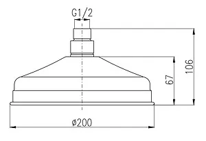Лейка верхнего душа Rav Slezak бронза KS0020SM Лейка верхнего душа Rav Slezak бронза KS0020SM, 2
