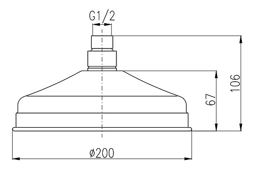 Лейка верхнего душа Rav Slezak бронза KS0020SM