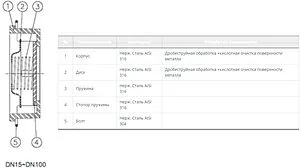 Дисковый межфланцевый обратный клапан Ду65 Ру40 Genebre 2415 10 Дисковый межфланцевый обратный клапан Ду65 Ру40 Genebre 2415 10, 4