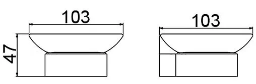 Мыльница Timo Selene чёрный матовый 14022/03