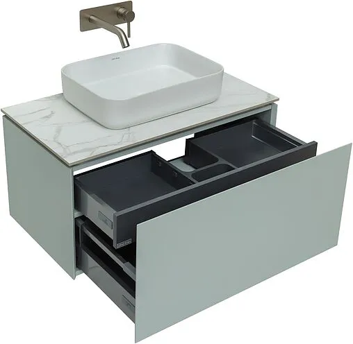 Тумба под умывальник подвесная Allen Brau Infinity 85 папирус 1.21002.PWM