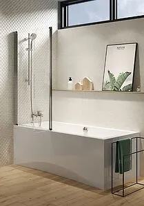 Шторка на ванну 1100мм прозрачное стекло Cersanit Easy 115 P-PN-EASY*115-n, 3