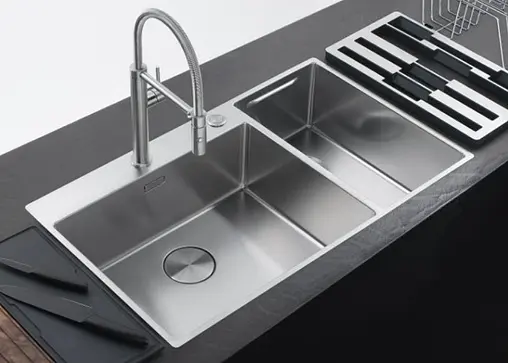 Мойка кухонная Franke Box Center BWX 220-54-27 TL L нержавеющая сталь 127.0538.260