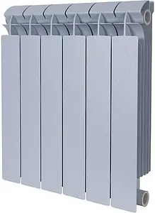 Радиатор биметаллический 6 секций Global Style Plus 500 серый Радиатор биметаллический 6 секций Global Style Plus 500 серый, 1