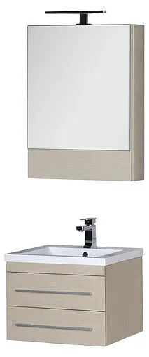 Шкаф-зеркало Aquanet Нота 58 L светлый дуб 00158856