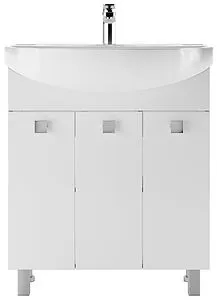 Тумба-умывальник напольный Айсберг Мега 75 белый DM4601T+4620008197371, 3