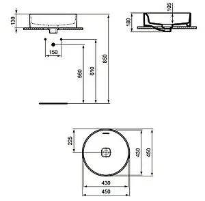 Раковина Ideal Standard Strada II 38 белый T296101 Раковина Ideal Standard Strada II 38 белый T296101, 2