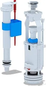 Комплект арматуры для бачка однорежимный ½&quot; пластик нижний Ани Пласт WC8510C, 1