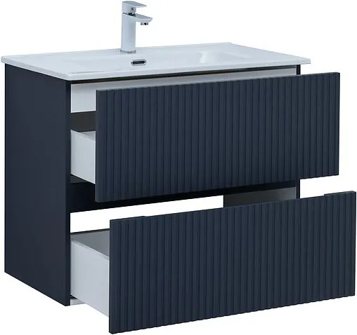 Тумба-умывальник Aquanet Джейн 80 маренго 00313302+